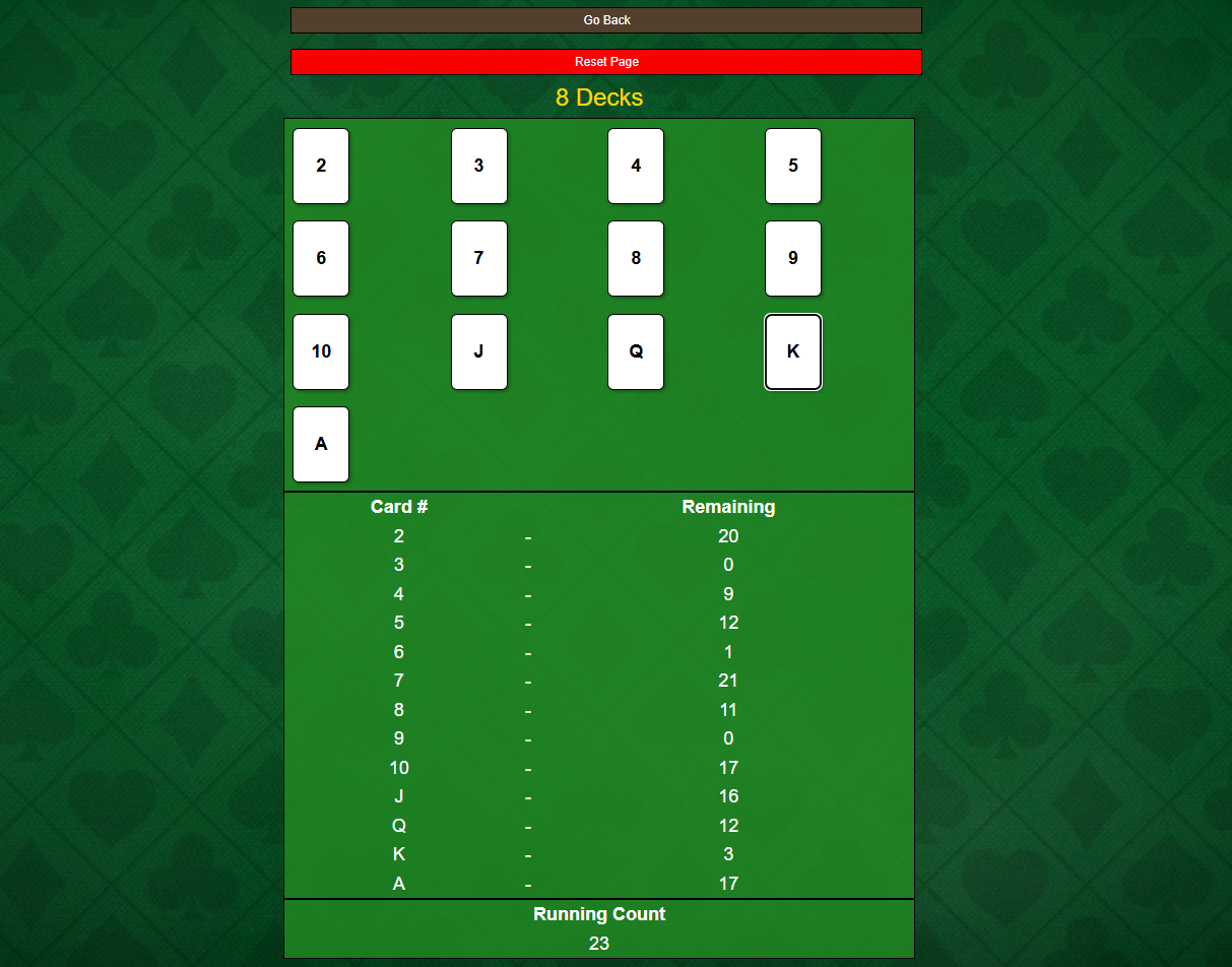 BJ Card Counter screenshot 1